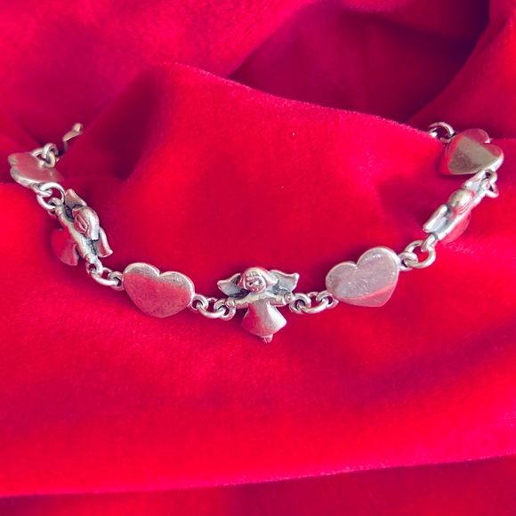 James Avery RARE VINTAGE RETIRED Guardian Angel Bracelet 7” - Picture 2 of 5
